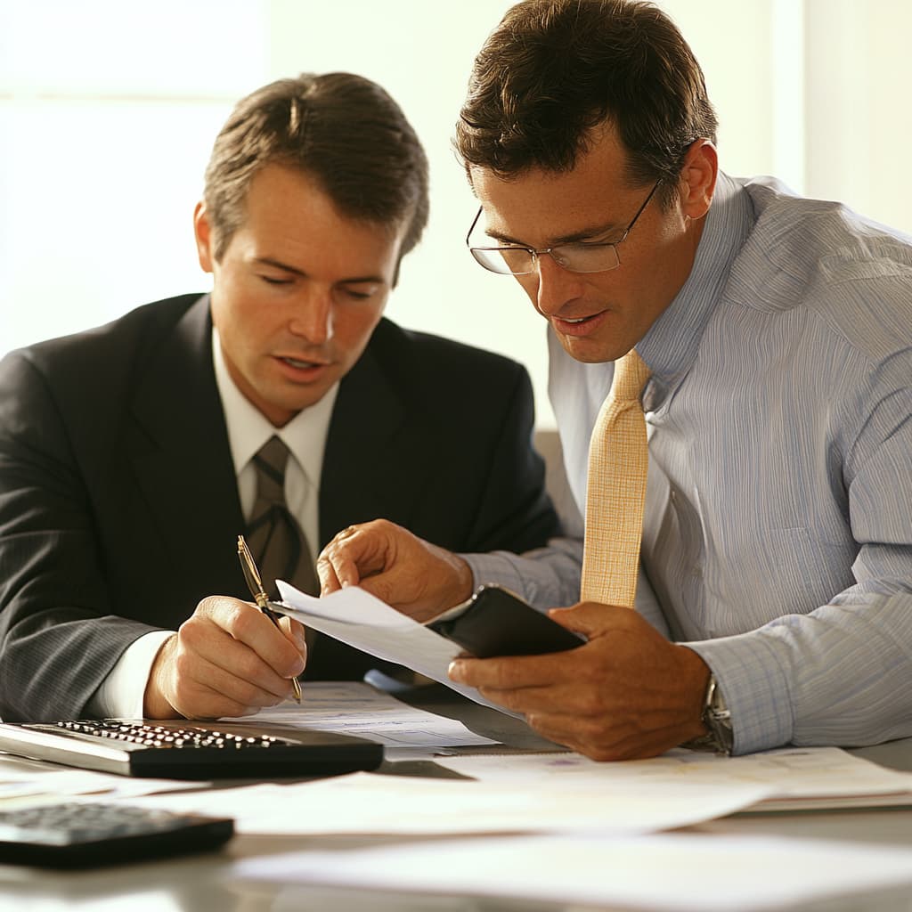Tax audit expert guiding a client
